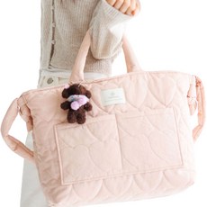 Ymmama Bigyum鋪棉尿布收納包, 粉色