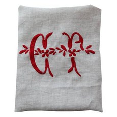 MaMaison 비스트로 린넨 주방타올 50 x 70 cm KTMJ1, 베이지 + 레드(KTMJ1-BERED), 1개