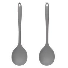 Easy sili 矽膠多功能料理大湯匙, 2個, 深灰色