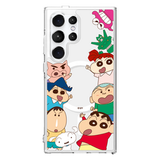 DESIGNSKIN 蠟筆小新 好朋友 MagSafe 圖案手機殼
