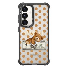 모란카노 임팩트 투명 테디 디자인 휴대폰 케이스