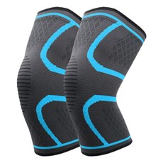 씨오브비 고탄력 스포츠 무릎 보호대 2개 세트, 스카이블루, 1개