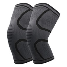 씨오브비 남성 고탄력 스포츠 무릎 보호대 2P 세트, 블랙, 1개