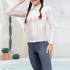 아쿠아티카 여성용 래쉬가드 집업 AQAWJP23002