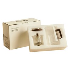 ohubancha 一鍵式濾泡茶杯 B款, 850ml, 1個, 透明