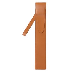 Toppia 高級鼓棒皮革收納袋 淺棕色, 1個