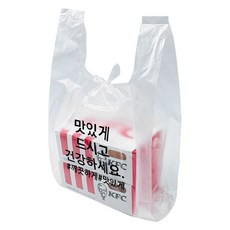 手提外送塑膠袋 半透明 小型 270 x 170 x 440 mm, 1入, 300個