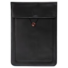 위니즈 빈티지 2중 수납 노트북 파우치 케이스, 무광블랙, 1개