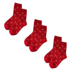 소니오 여성용 해피 크리스마스 패션 양말 3켤레 세트