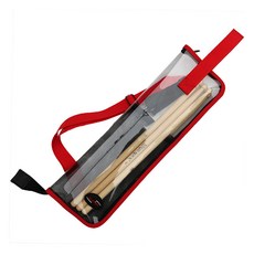 탑피아 깔끔한 드럼스틱 가방 레드투명, 1개