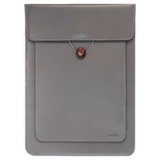 위니즈 빈티지 2중 수납 노트북 파우치 케이스, 무광그레이, 1개