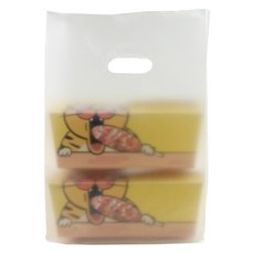 烘焙手提塑膠袋 半透明 170 x 100 x 300 mm, 1入, 100個