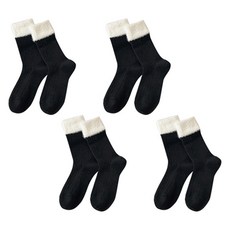 소니오 여성용 플러시 포인트 패션 양말 4켤레 세트