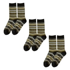 소니오 여성용 에스닉 코튼 패션 양말 3켤레 세트