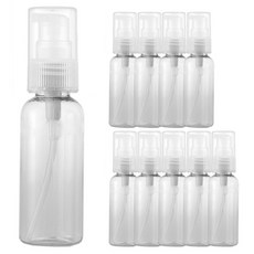 化妝品精華油按壓空瓶 50ml, 透明, 10個