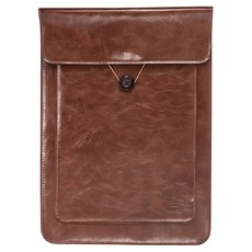 위니즈 빈티지 2중 수납 노트북 파우치 케이스, 모카브라운, 1개