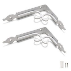 손잡이세상 주물 촛대 선반대 2p, 화이트, 1단