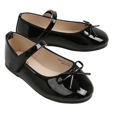 SHOOPEN 女童芭蕾舞伶蝴蝶結氣墊平底鞋 HPKWFFA31M