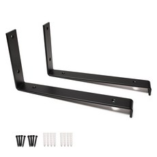 Sonjabisesang 寬版Z型層架托 T 5mm 2入, 黑色, 1層