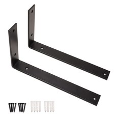 Sonjabisesang 寬版L型層架支架 T 5mm 2入, 黑色, 1層
