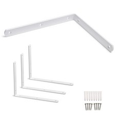 손잡이세상 튼튼 선반대 T 5mm 4p, 화이트, 4개