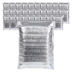 多用途黏貼式銀箔保冷袋 4cm 30入組 30 x 40 cm, 銀色, 1套