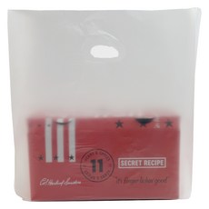 烘焙用手提塑膠袋 半透明 30 x 18 x 40 cm, 500個, 1入