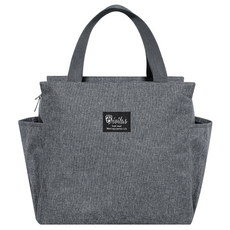 버드링 도시락 보냉가방, 그레이, 1개