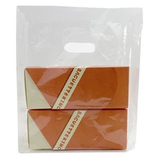 烘焙手提塑膠袋 透明 23 x 12 x 35 cm, 100個, 1入