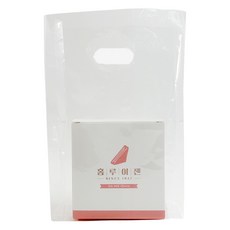 韓國製造 烘焙手提塑膠袋 透明 15 x 8 x 27 cm, 100個, 1入