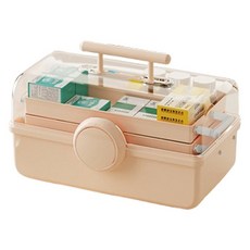 Rediello 便攜急救箱化妝品收納盒 粉紅色, 1個