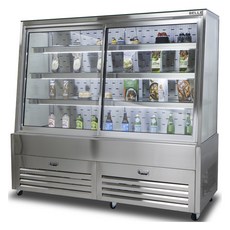 BELLE 프리미엄 사선 앞문형 쇼케이스 실버 방문설치, JDF-1500S