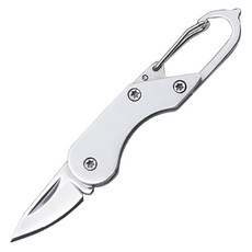 씨티컴퍼니 캠핑 야외 휴대용 미니 포켓 나이프, 실버, 1개