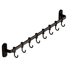 Seliving多功能高級廚具掛架 8格, 黑色, 1個