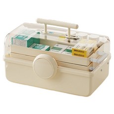 Rediello 小型急救箱 化妝品收納盒 象牙白, 1個