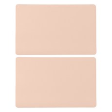 Modernat 長方形皮革餐墊, 2個, 45 x 30 cm, 玫瑰粉