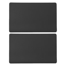 모던앳 직사각 가죽 식탁 테이블 매트, 모던블랙, 2개, 45 x 30 cm