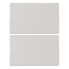 Modernat 長方形皮革餐墊, 2個, 45 x 30 cm, 都會灰