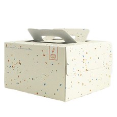 hello moris 水磨石基本蛋糕盒 1號, 混合色, 3個