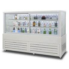 BELLE 프리미엄 쇼케이스 사각 앞문형 화이트 566L 방문설치, JSF-1800W