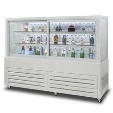 BELLE 프리미엄 쇼케이스 사각 앞문형 화이트 470L 방문설치, JSF-1500W