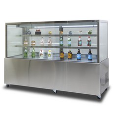 BELLE 프리미엄 쇼케이스 사각 뒷문형 스테인리스 679L 방문설치, JSB-1800S