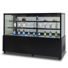 BELLE 프리미엄 쇼케이스 사각 뒷문형 블랙 679L 방문설치, JSB-1800B