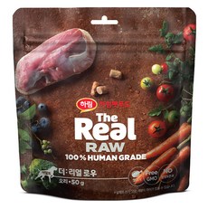 하림펫푸드 어덜트 강아지 더리얼 로우 건조사료, 오리, 50g, 1개