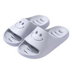 UNHEVE New Smile 排水浴室拖鞋, 03 灰色, 1個