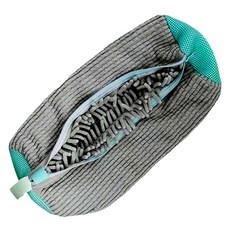 乾淨運動鞋專用洗衣袋, 灰色, 1個