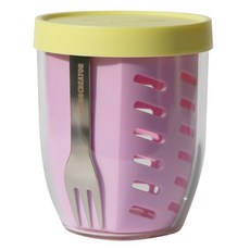 LIVING CREATOR 韓國製造水果鮮蔬隨行罐, 檸檬黃+薰衣草紫, 1個