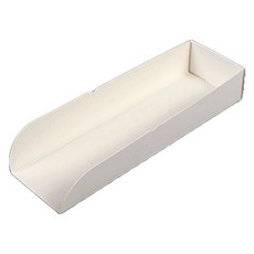천운패키지 접이식 핫도그트레이 화이트, 100개