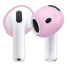 SPACE SHIELD 適用於AirPods 4 標準防滑矽膠耳塞套, 1套, 單一商品, 粉紅色