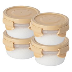 Nanu Dam 醬料保存密封罐 圓形 250ml, 密封罐 250ml x 4入, 4個